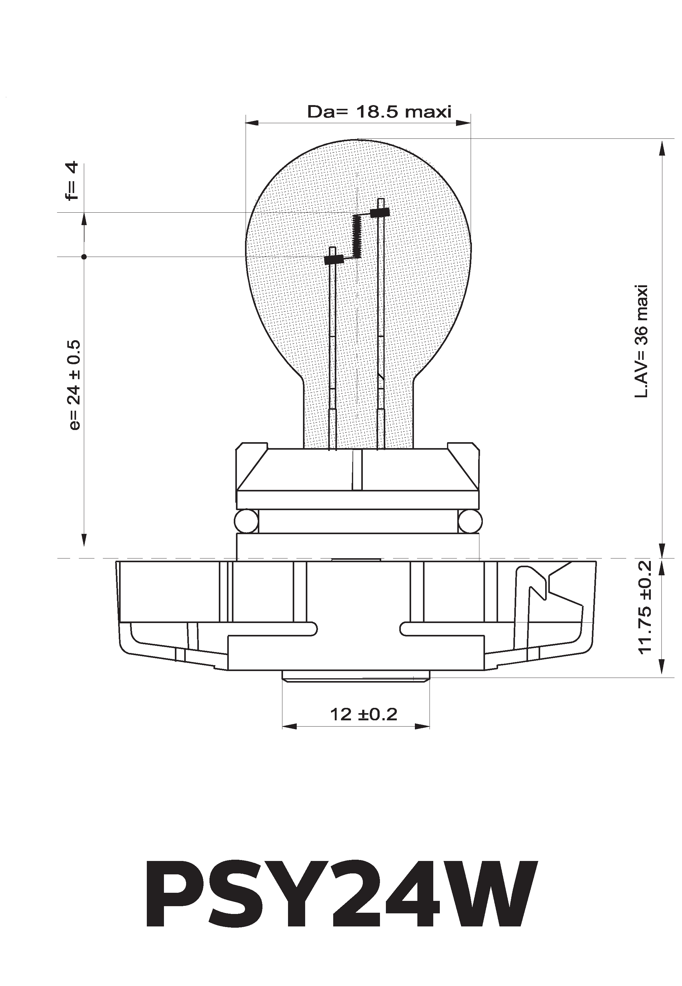 Philips Blinkerlampe PSY24W SV+ SilverVision 12V24W PG20/4 S