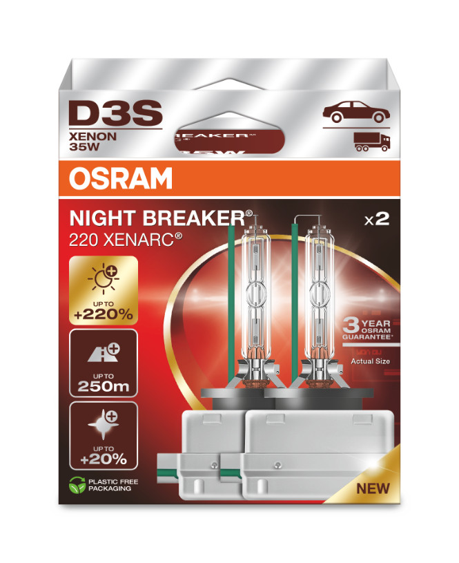 D3S 35W XENARC® NIGHT BREAKER® +220%