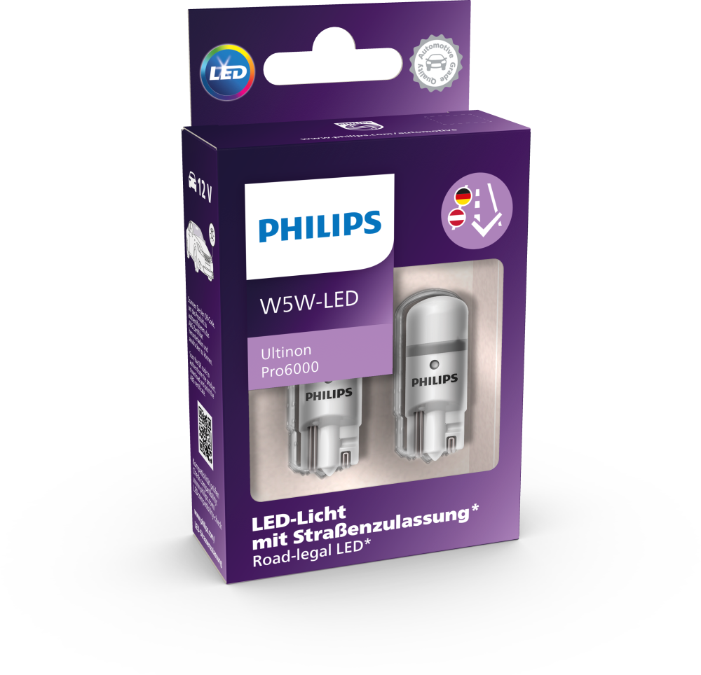 Philips Ultinon Pro6000 W5W LED mit Straßenzulassung*