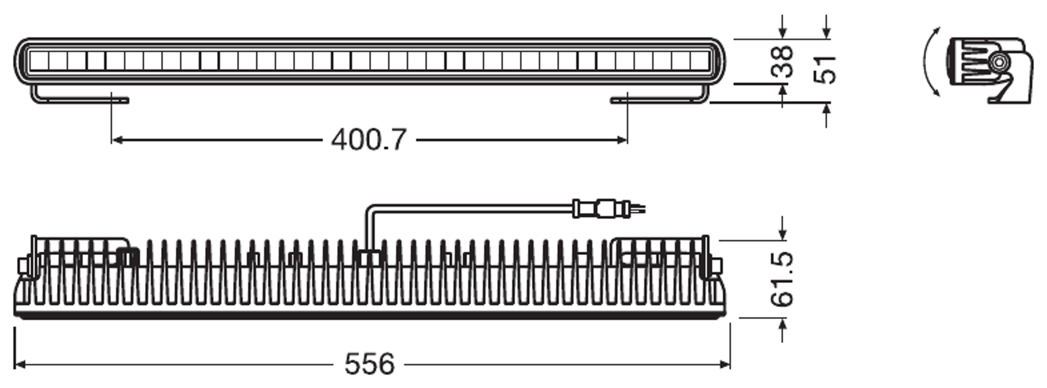 LEDriving LIGHTBAR SX500-CB Lichtleiste 1St. OSRAM