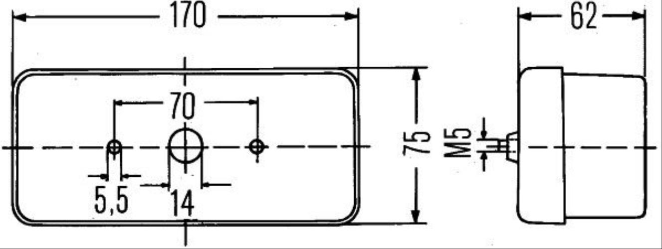 HELLA 2SD 002 582-011 Heckleuchte