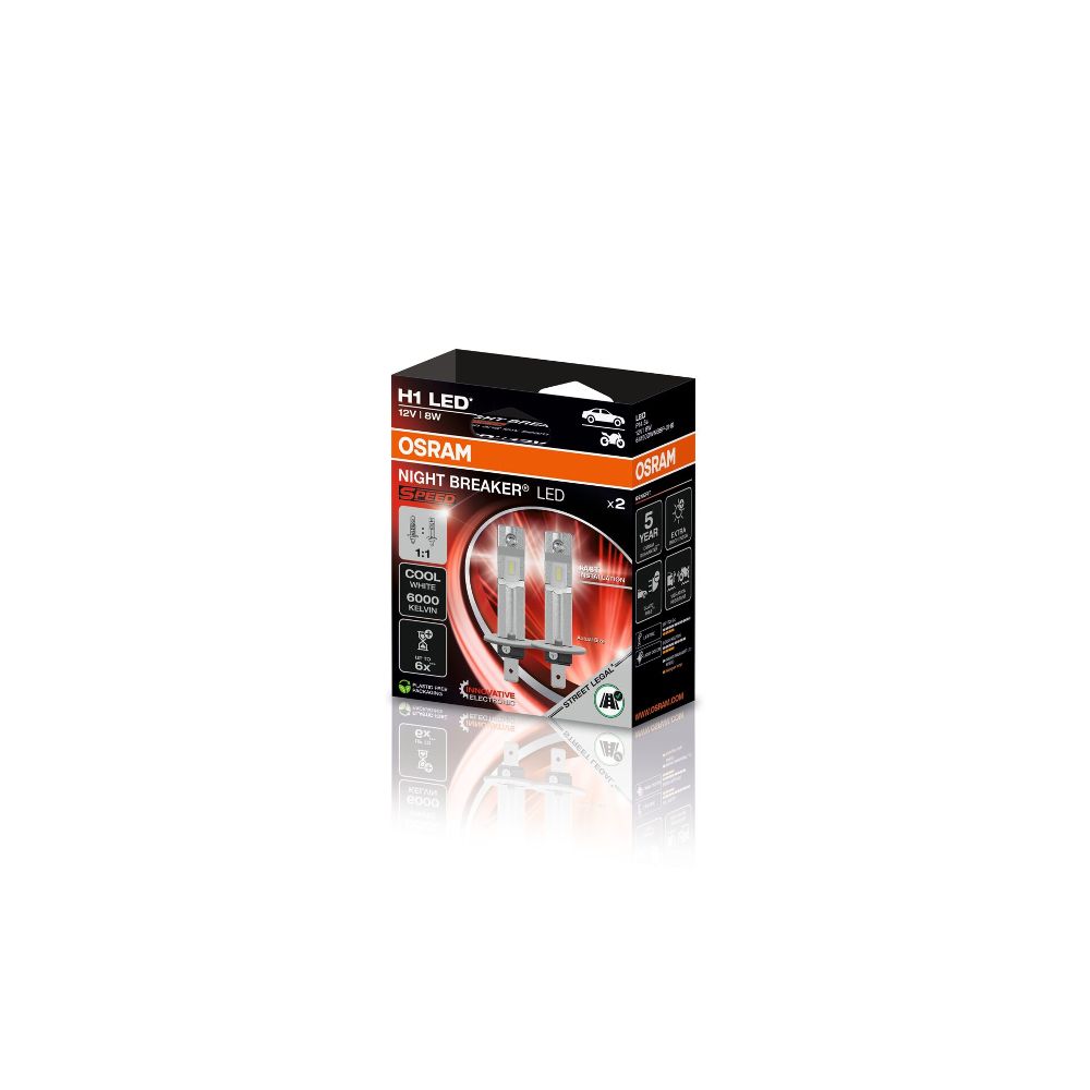 ++VORBESTLLUNG++ Osram NIGHT BREAKER® LED SPEED H1 6000K Set