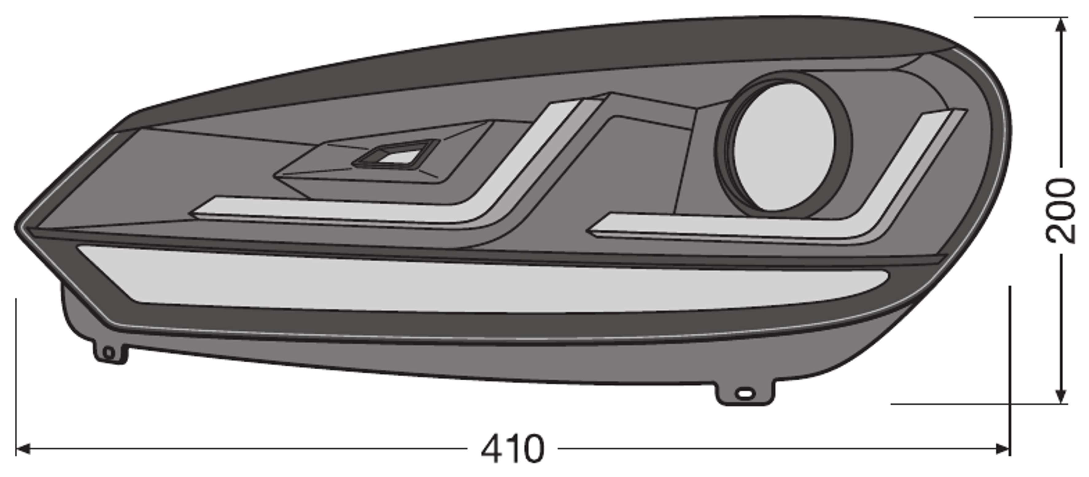 Scheinwerfer LEDriving  Xenarc BLACK für Golf VI LED-Tagfahr