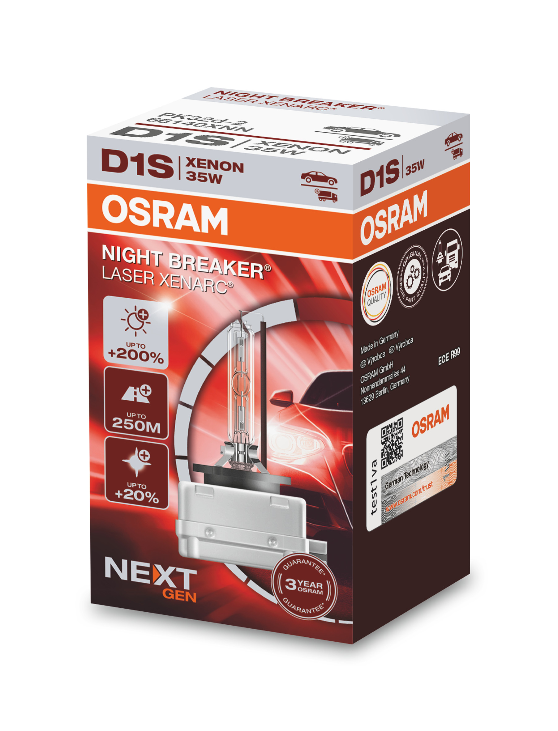 D1S 12/24V XENARC® NIGHT BREAKER® LASER +220%