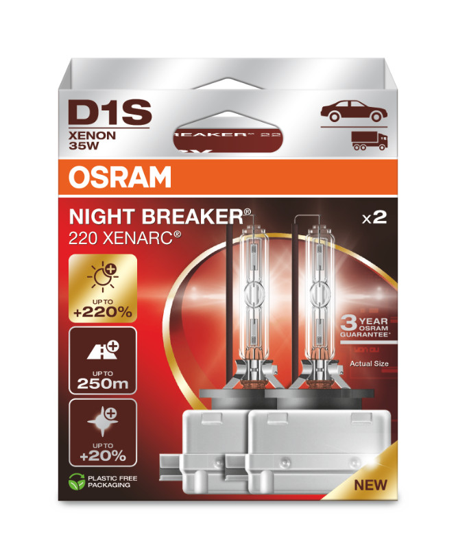 D1S 35W XENARC® NIGHT BREAKER® +220%