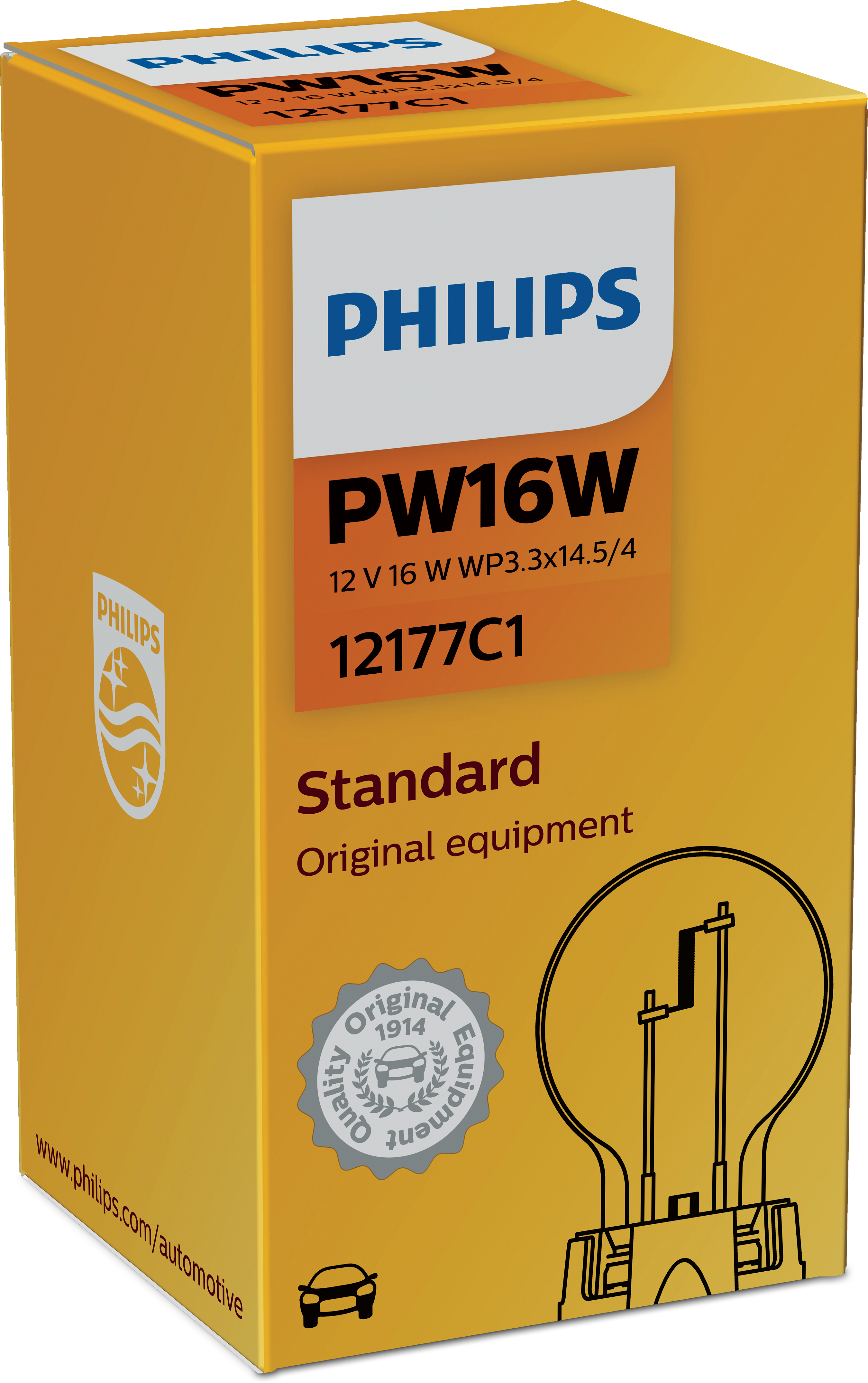 Philips PW16W 12177 12V (1stk.)