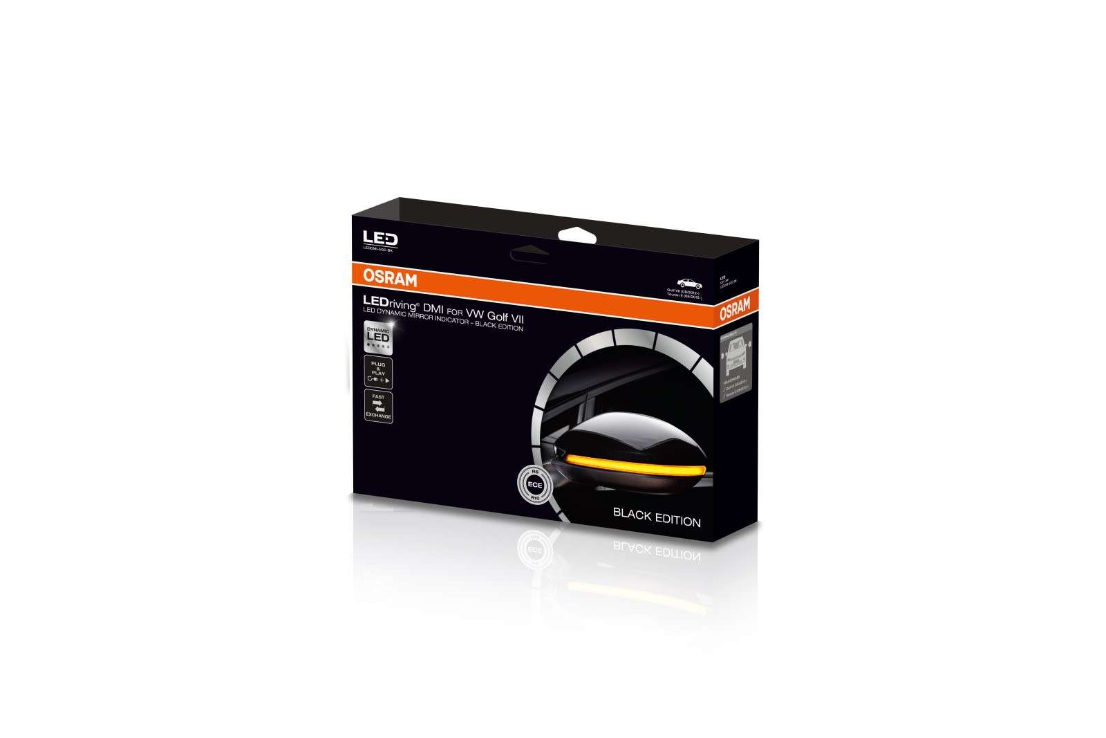 LEDRiving® Dynamische LED Spiegelblinker VW Golf VII - Black