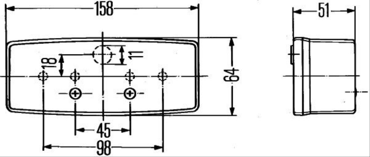 HELLA 2SD 003 184-031 Heckleuchte