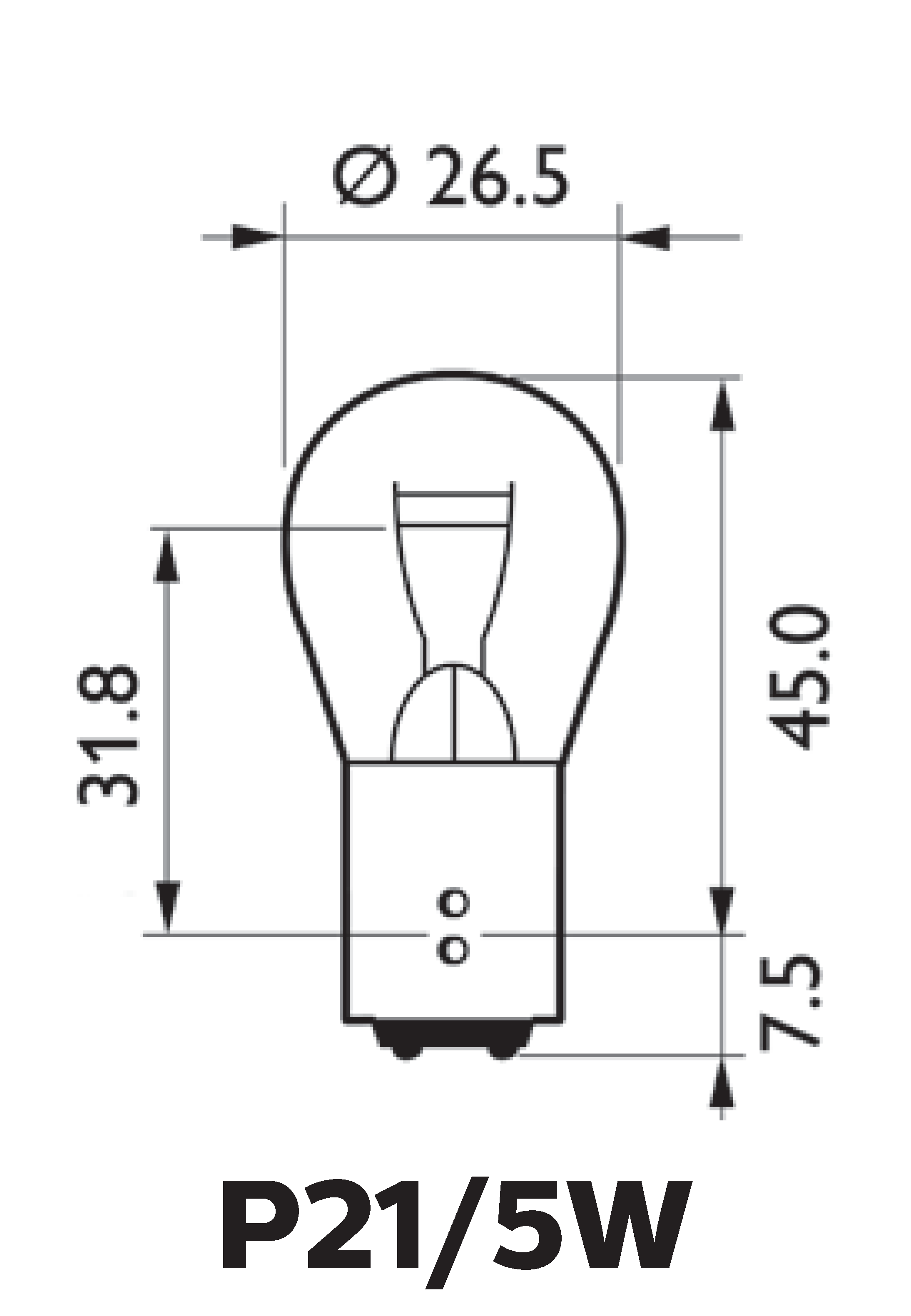 P21/5W LongLife Ecovision 12499LLECOCP