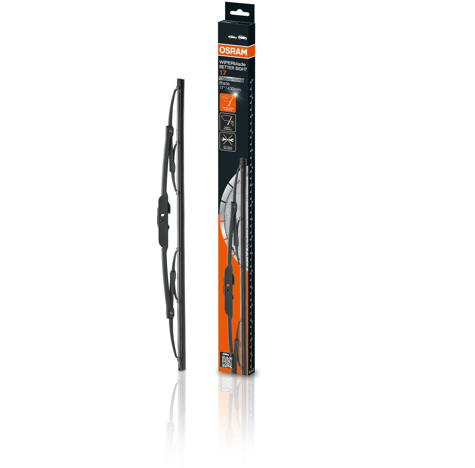 Scheibenwischer Konventionell 17 / 430m 1 St. OSRAM