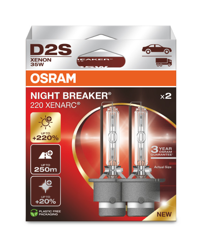 D2S 35W XENARC® NIGHT BREAKER® +220%