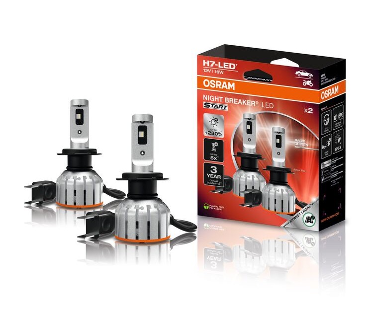H7 NIGHT BREAKER LED START 230% StVZO-Konforme LED 2St. OSRA