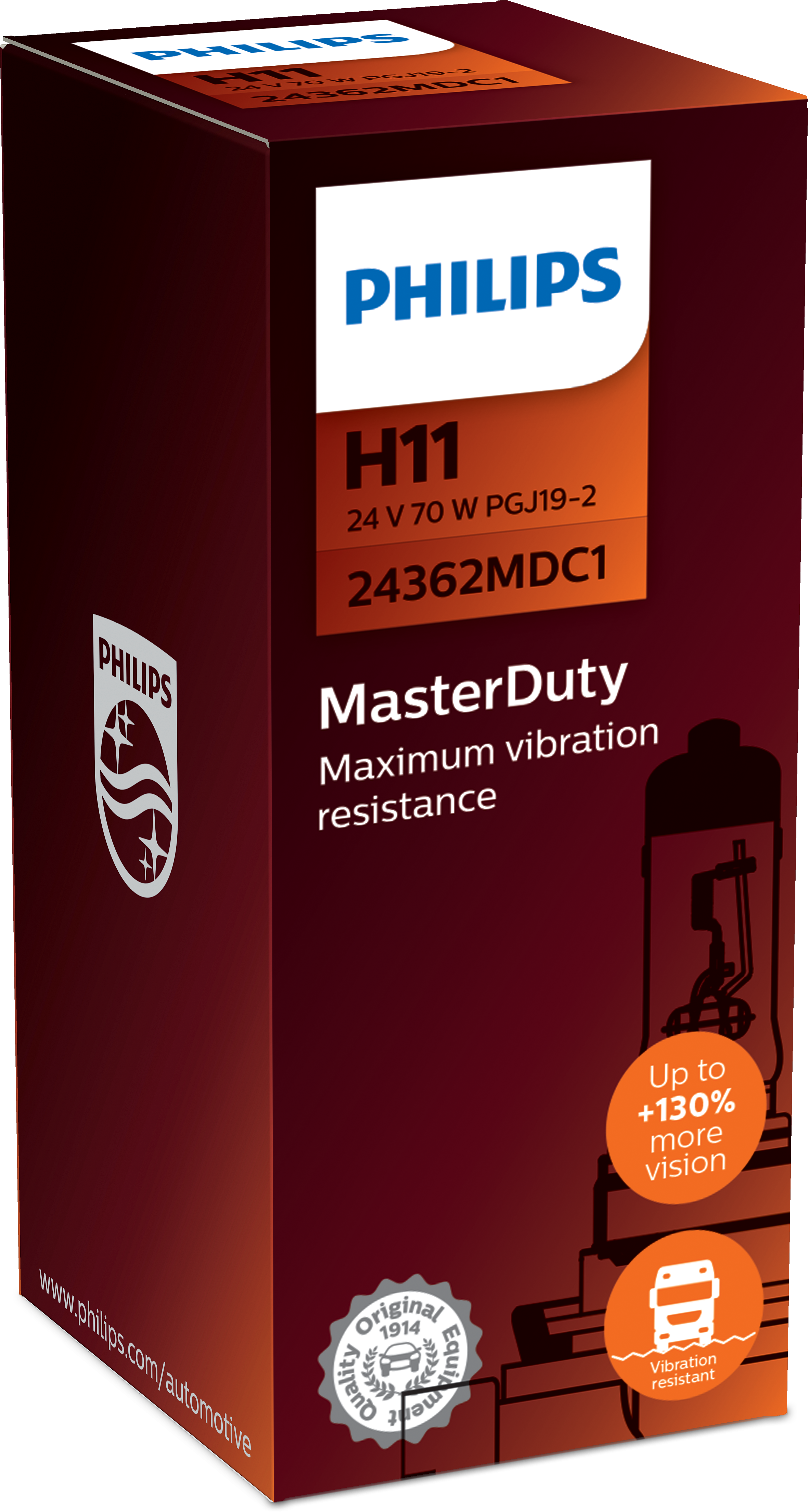Philips H11 MasterDuty 24362MDC1 LKW Glühbirne 24V/70W