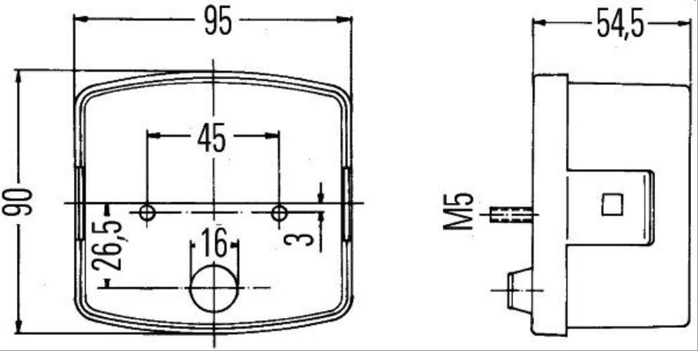 HELLA 2SD 002 776-231 Heckleuchte