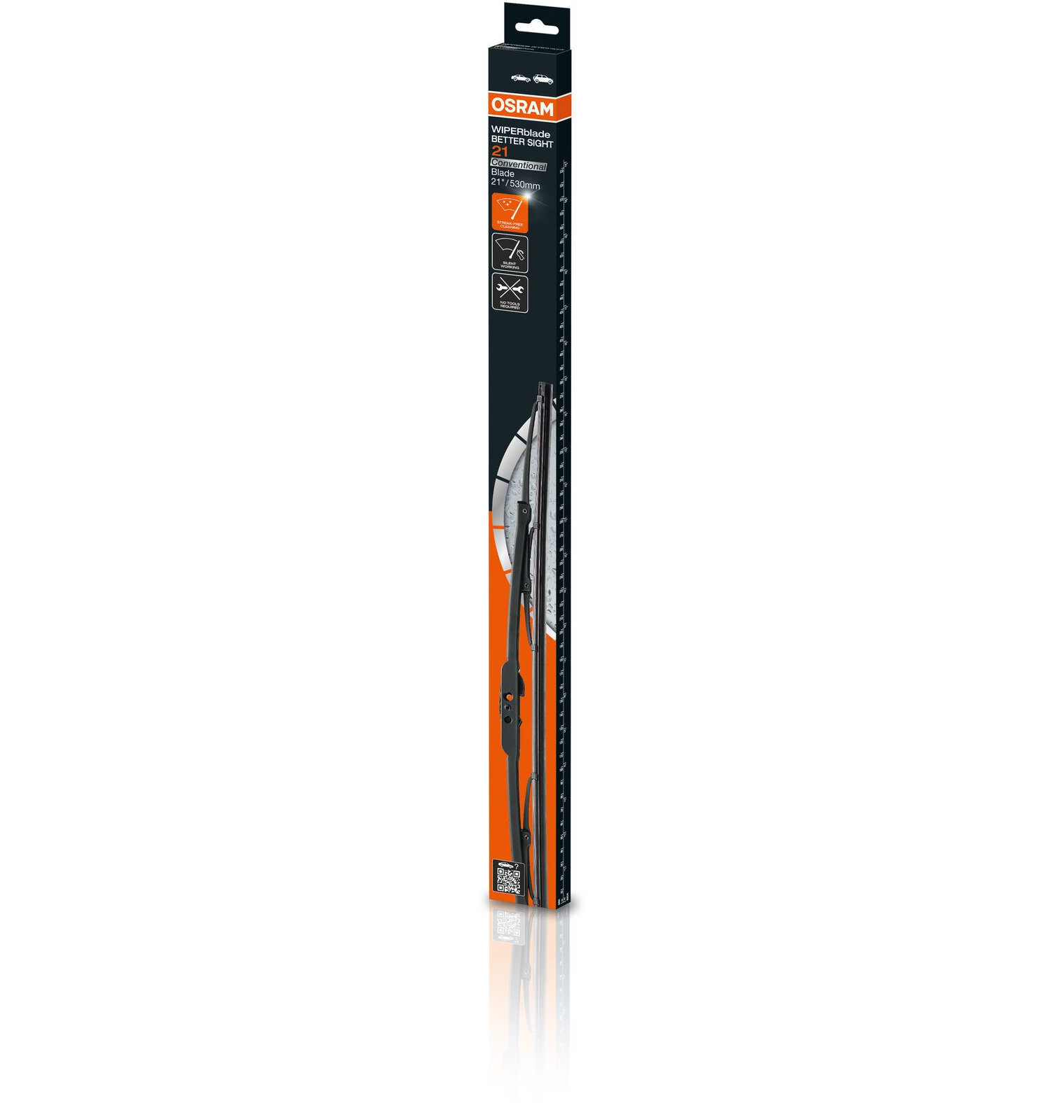 Scheibenwischer Konventionell 21 / 530m 1 St. OSRAM