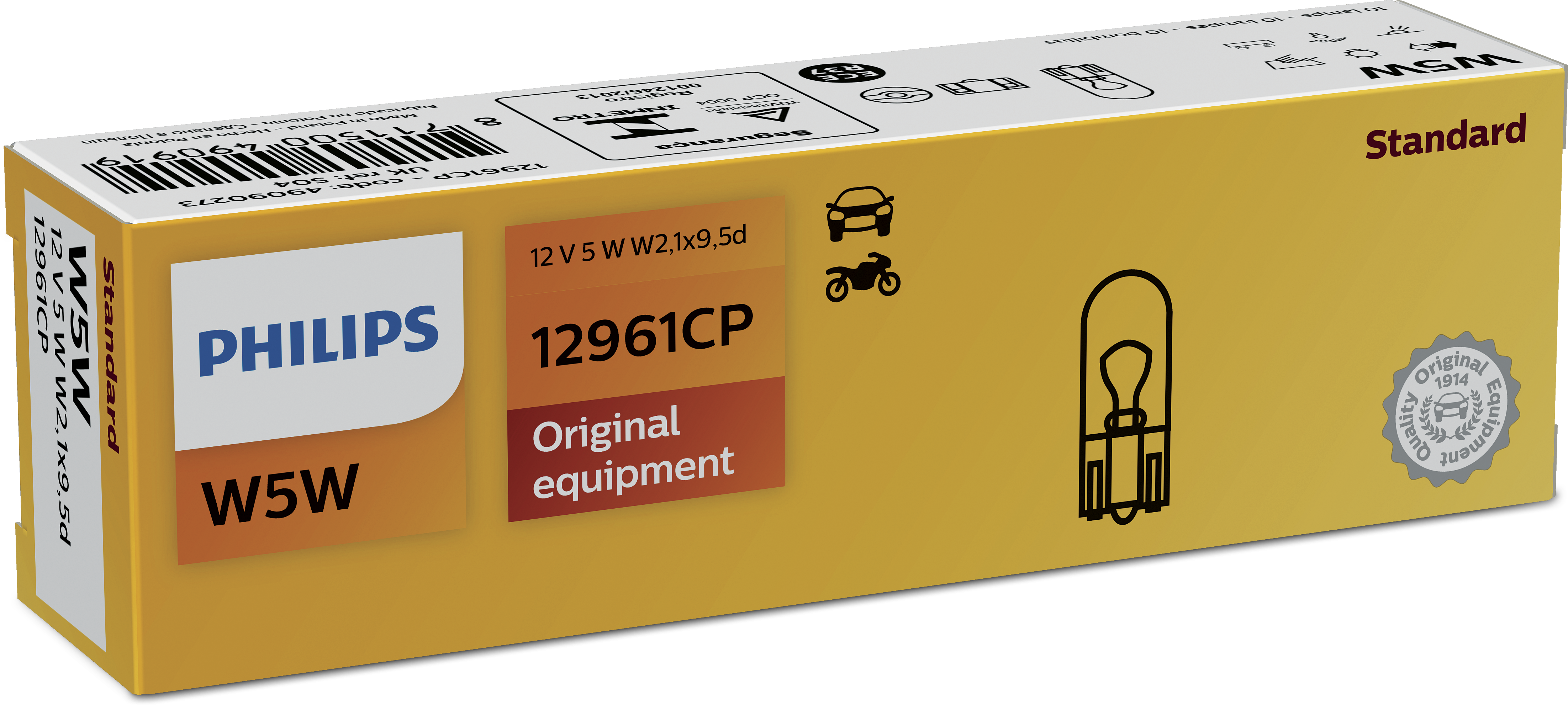 W5W Standard 12961CP