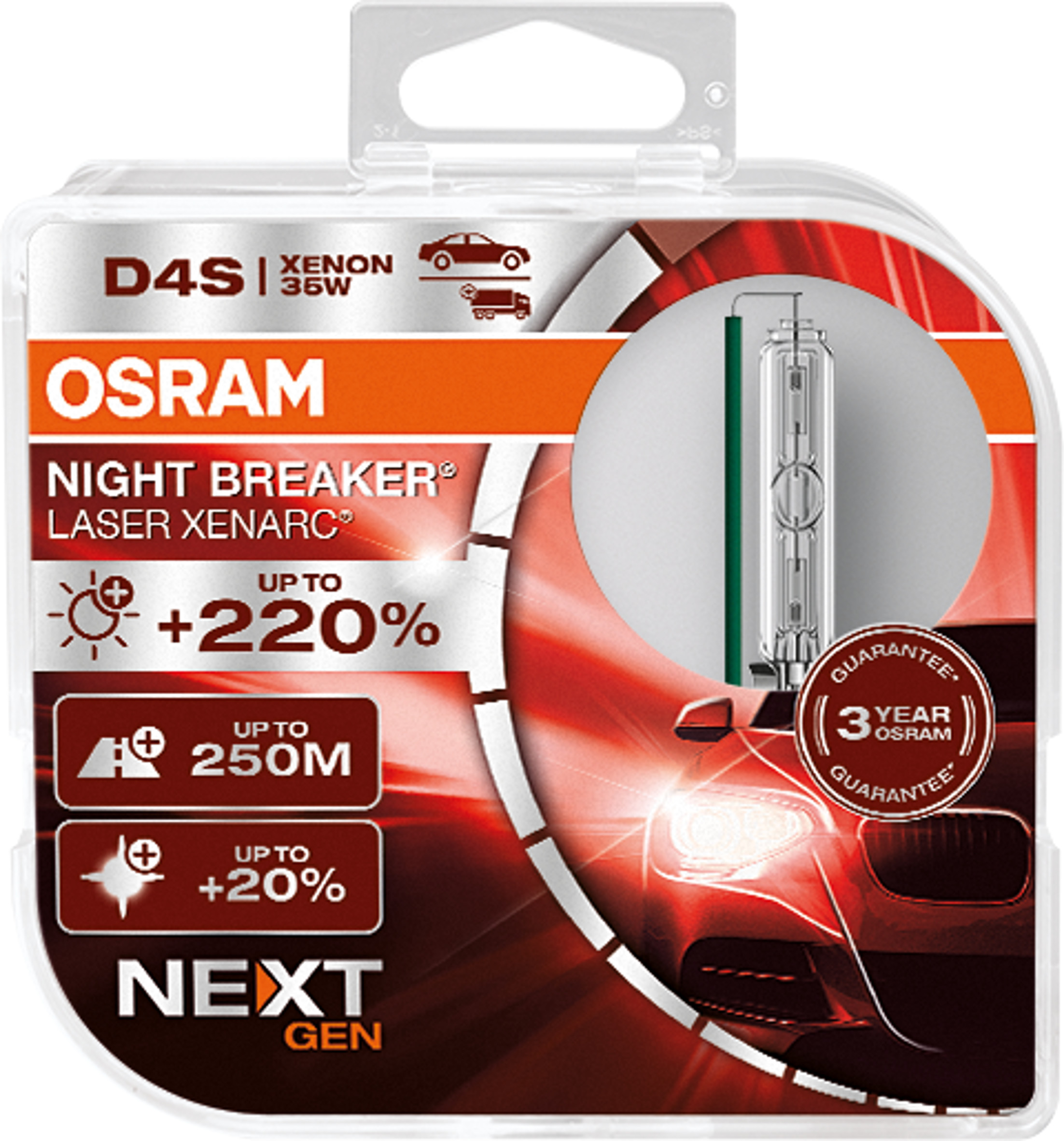 D4S 12/24V XENARC® NIGHT BREAKER® LASER +220%
