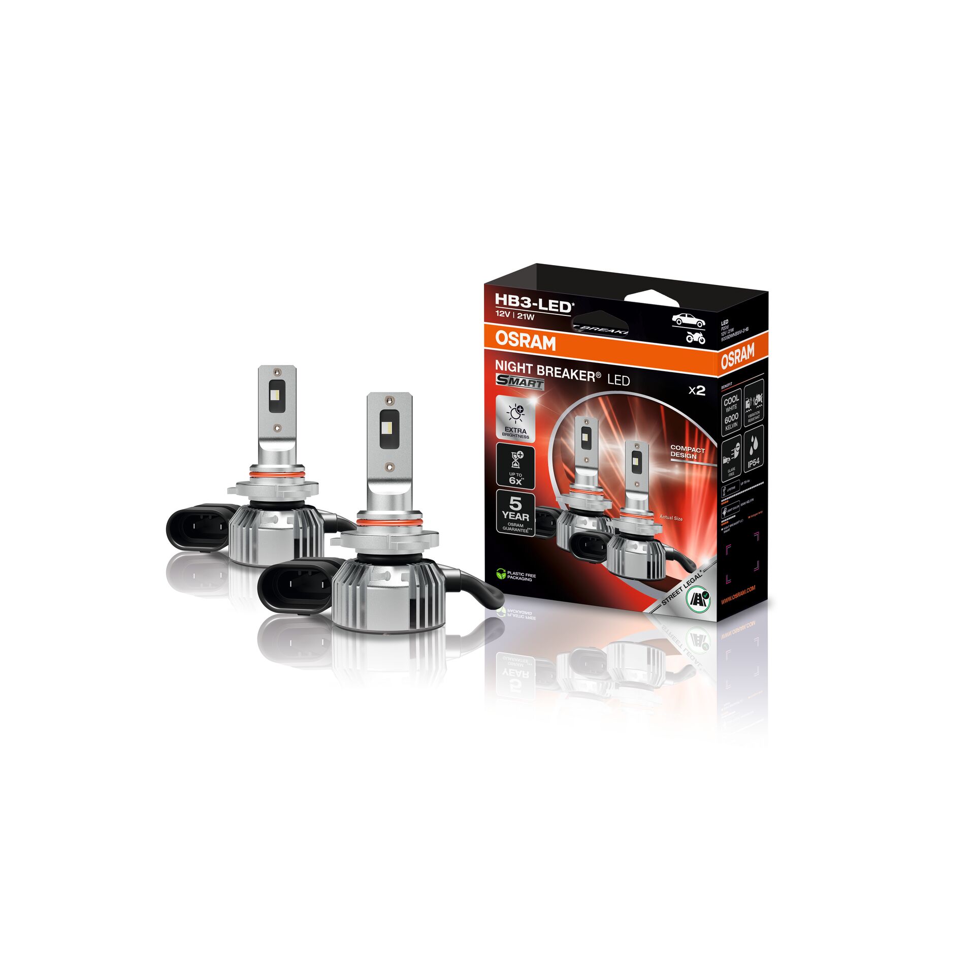 B-Ware HB3 NIGHT BREAKER LED SMART +330% StVZO-Konforme LED