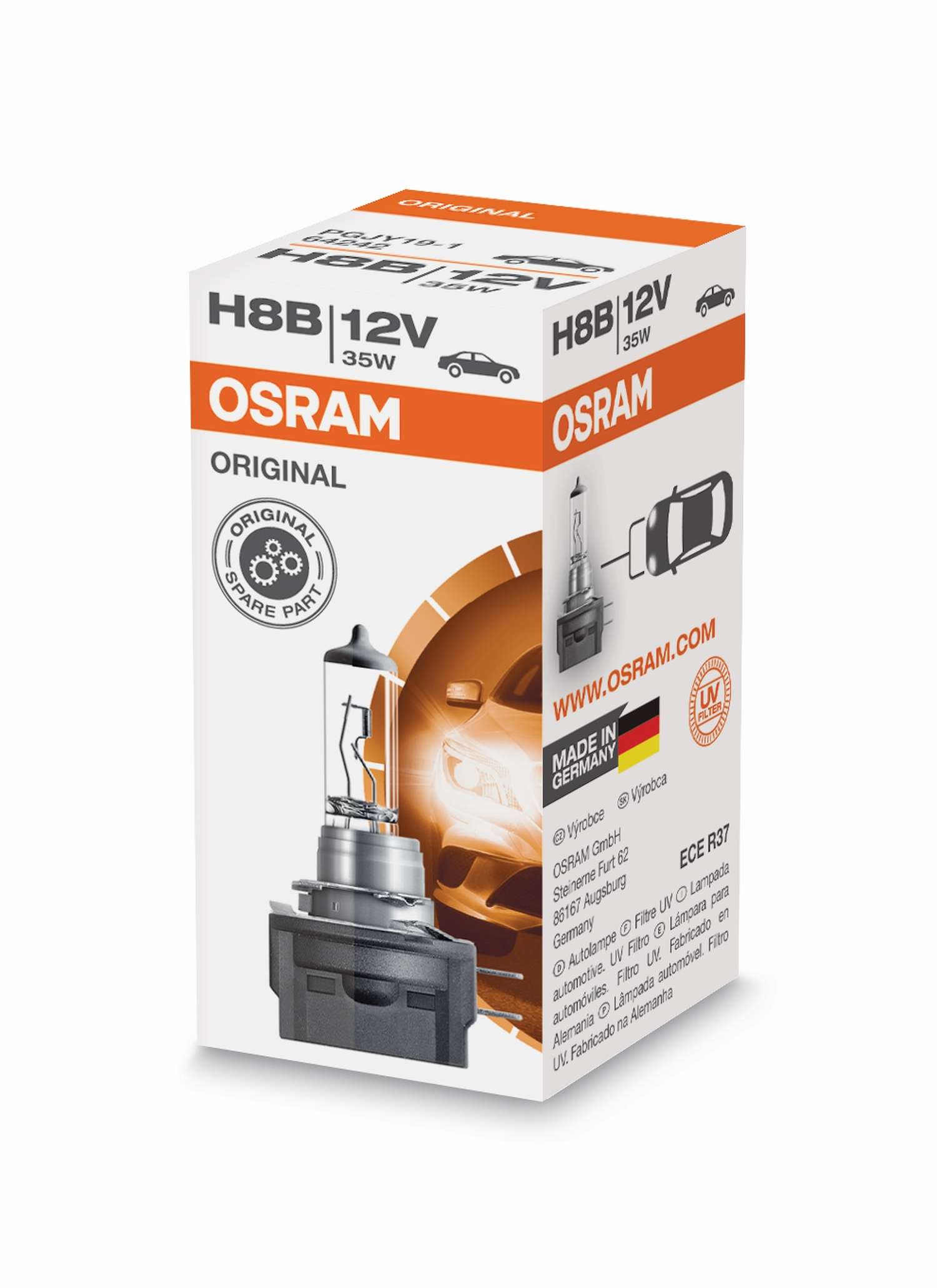 H8B 12V Faltschachtel Original OSRAM