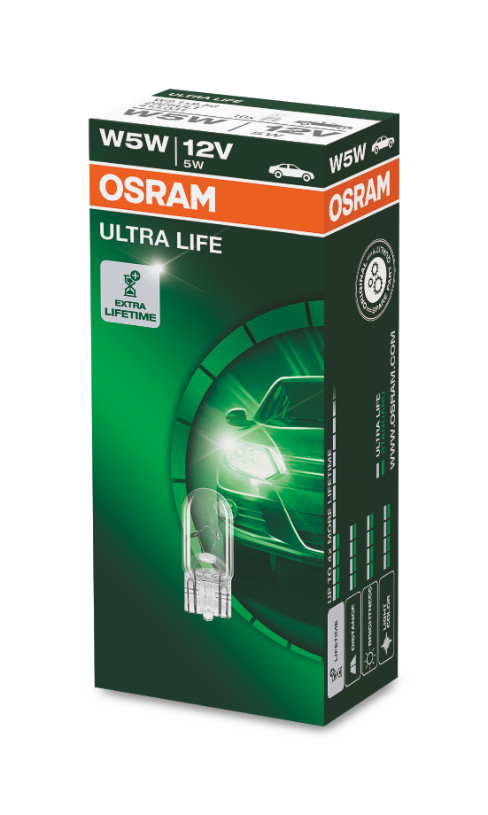 W5W 12V W2.1x9.5d 5W ULTRA LIFE 1st. Faltschachtel OSRAM