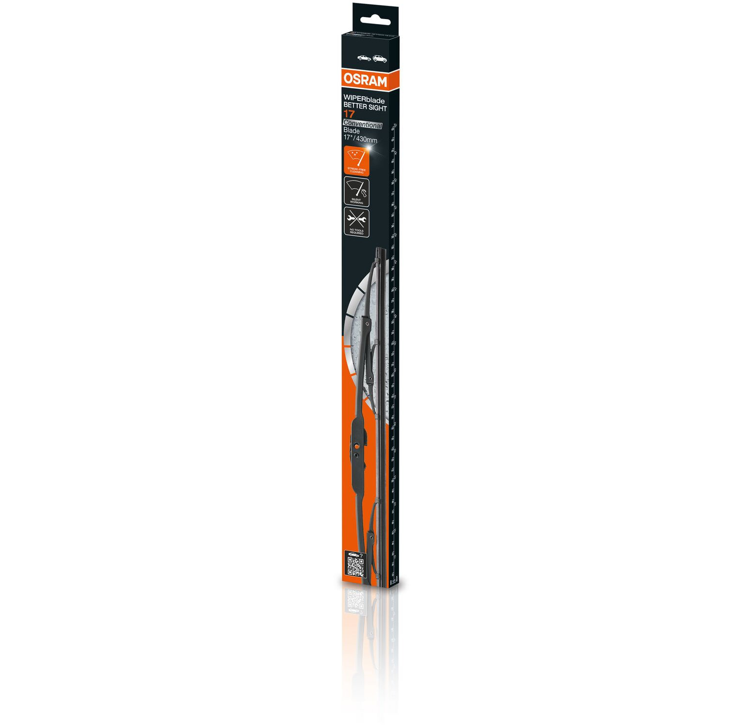 Scheibenwischer Konventionell 17 / 430m 1 St. OSRAM