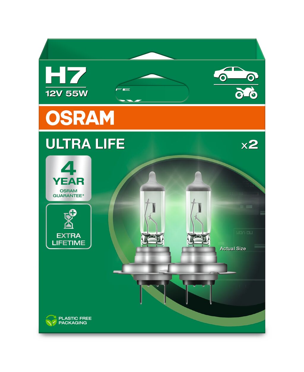 H7 12V 55W PX26d ULTRA LIFE  2st. OSRAM