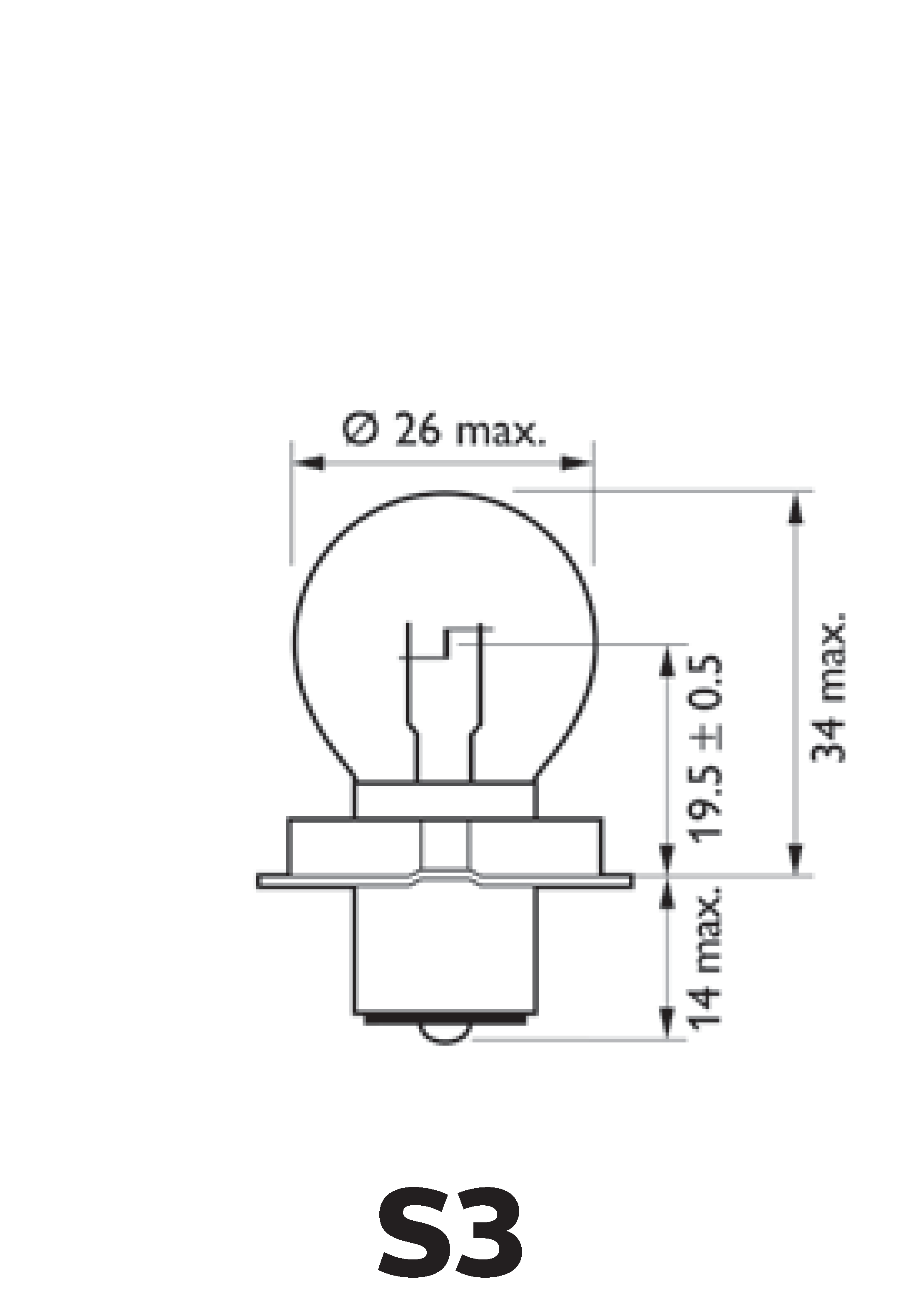 Philips S3 Standard Moto 12V 15W (1 Stk.)