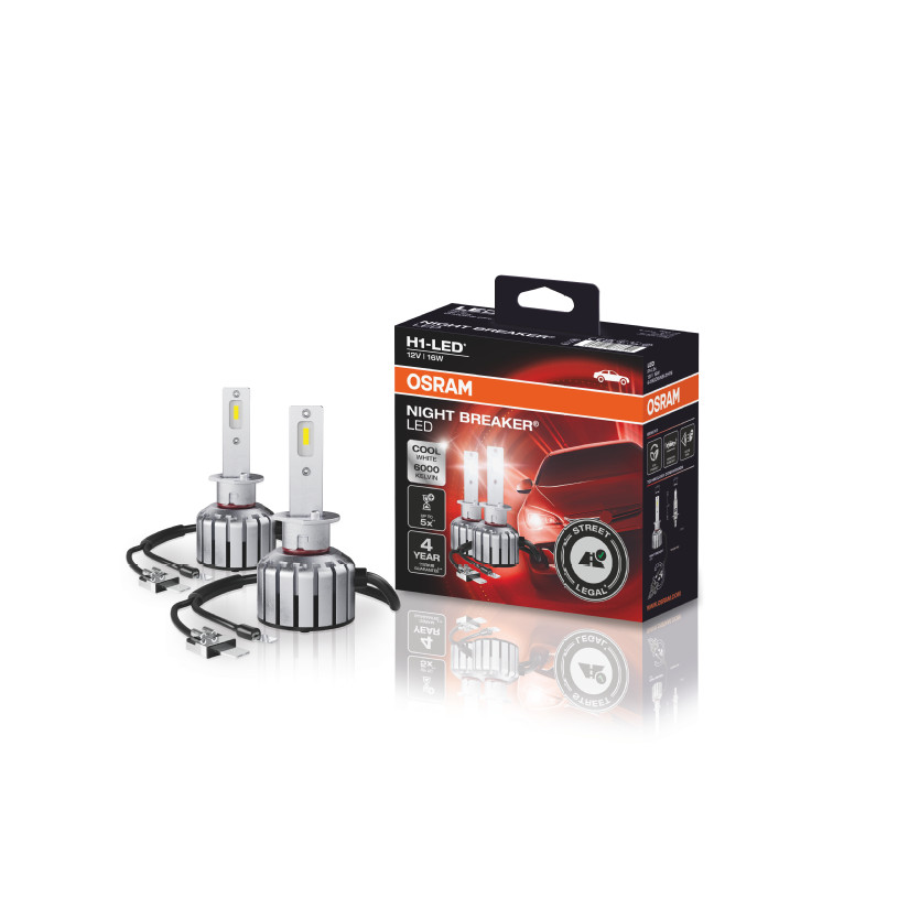 H1 NIGHT BREAKER LED +230% StVZO-Konforme LED-Nachrüstlampe