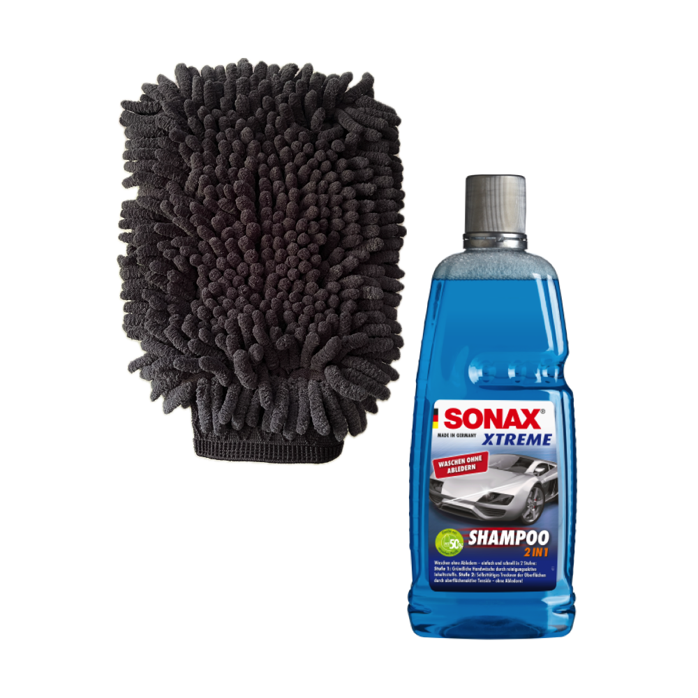 1x Sonax XTREME Shampoo 1L Set + Premium Waschhandschuh