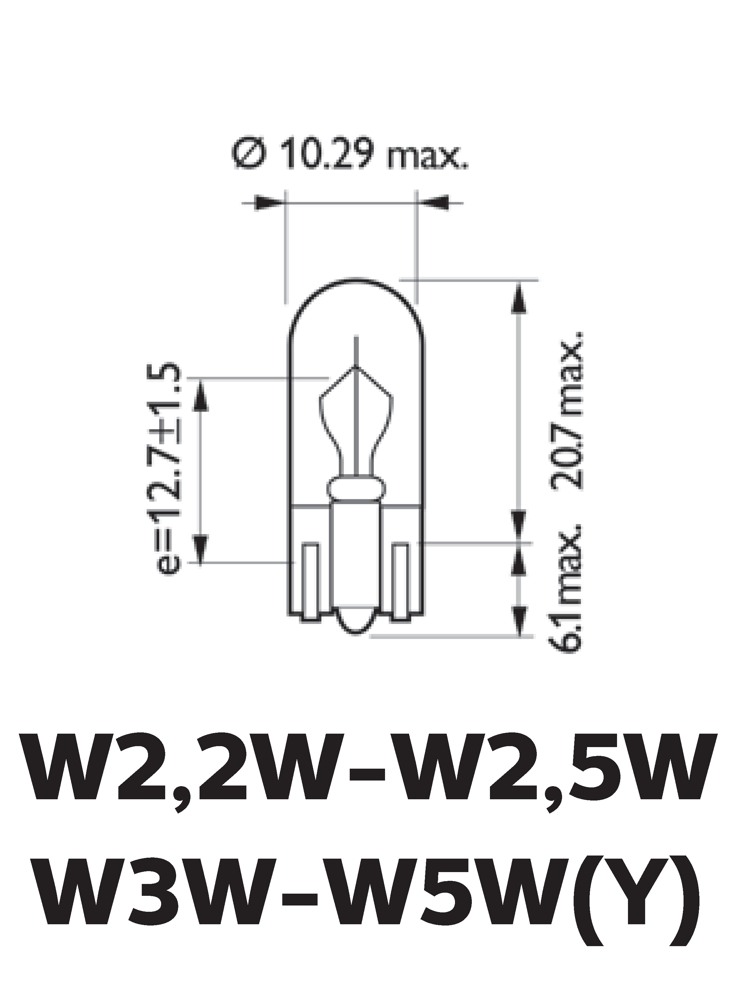 W5W LongLife Ecovision 12V 5W