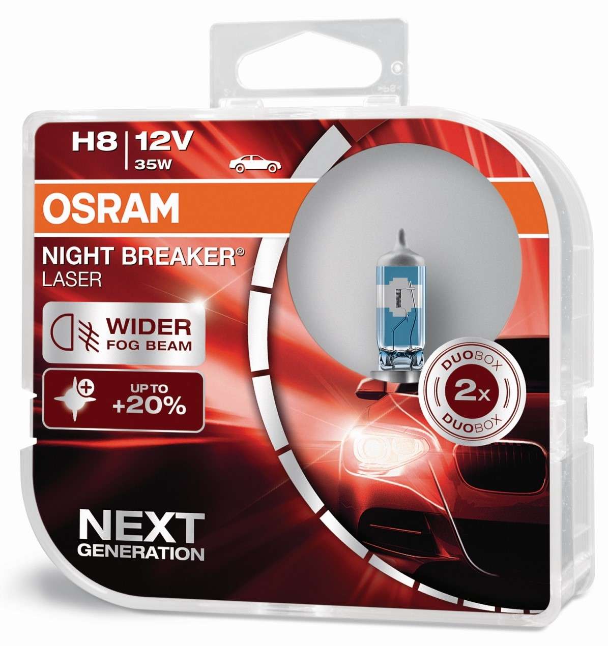 H8 12V 35W PGJ19-1 NIGHT BREAKER® LASER +150% mehr Helligkei