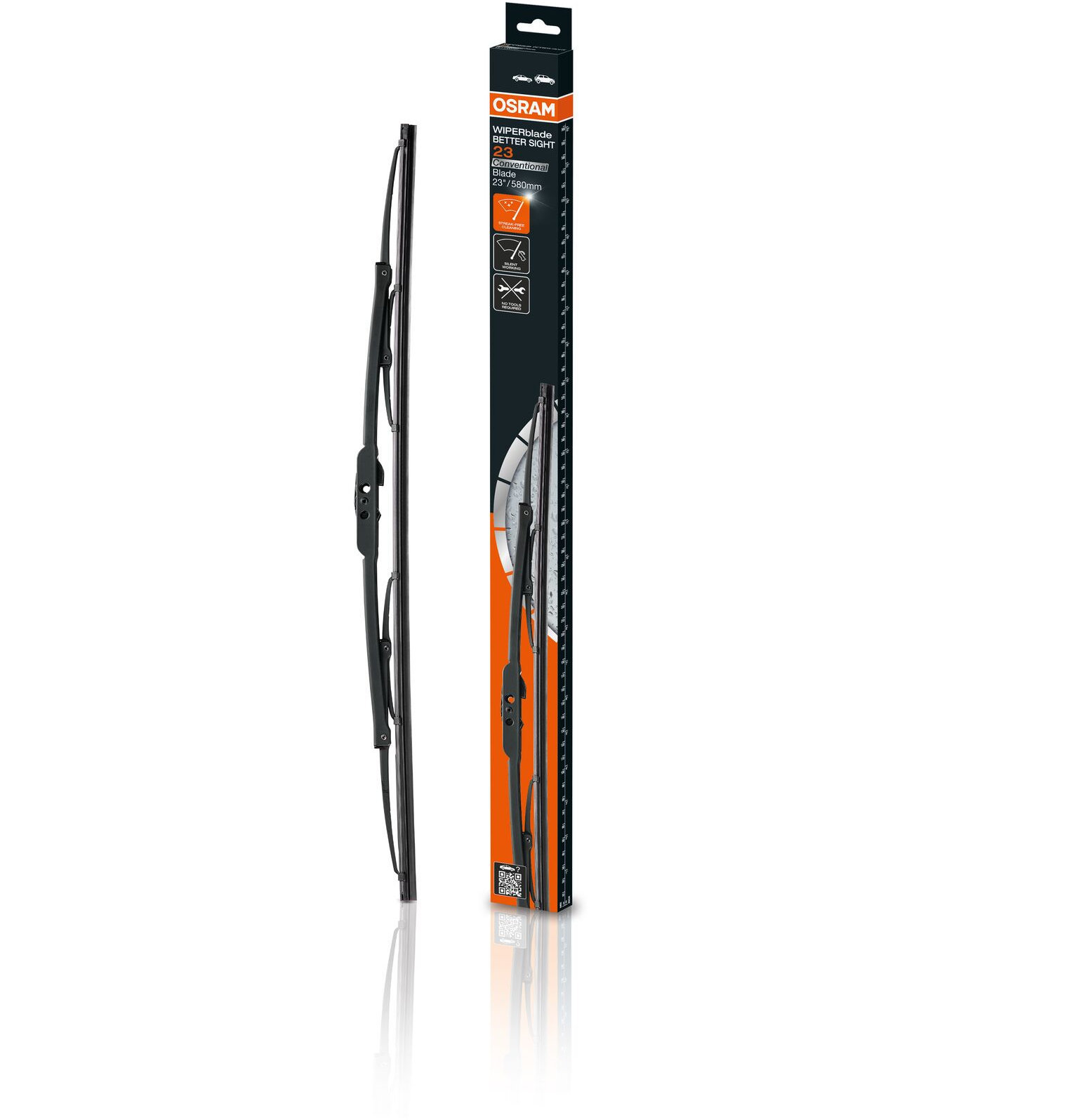 Scheibenwischer Konventionell 23 / 580m 1 St. OSRAM