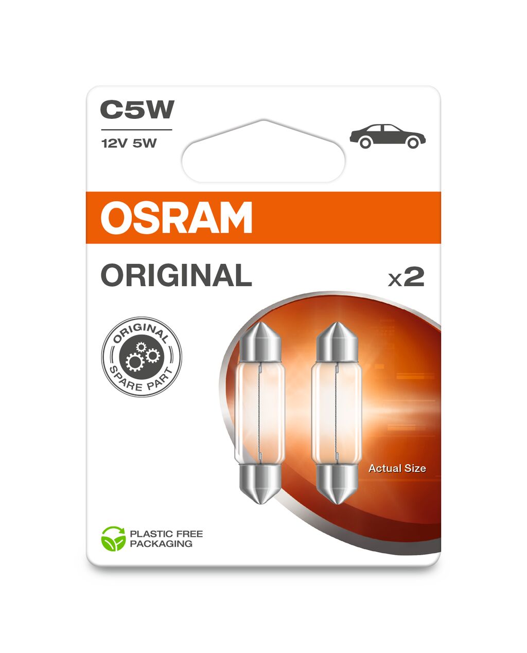 C5W 12V 5W SV8,5-8 36mm Soffitte 2st. Blister OSRAM