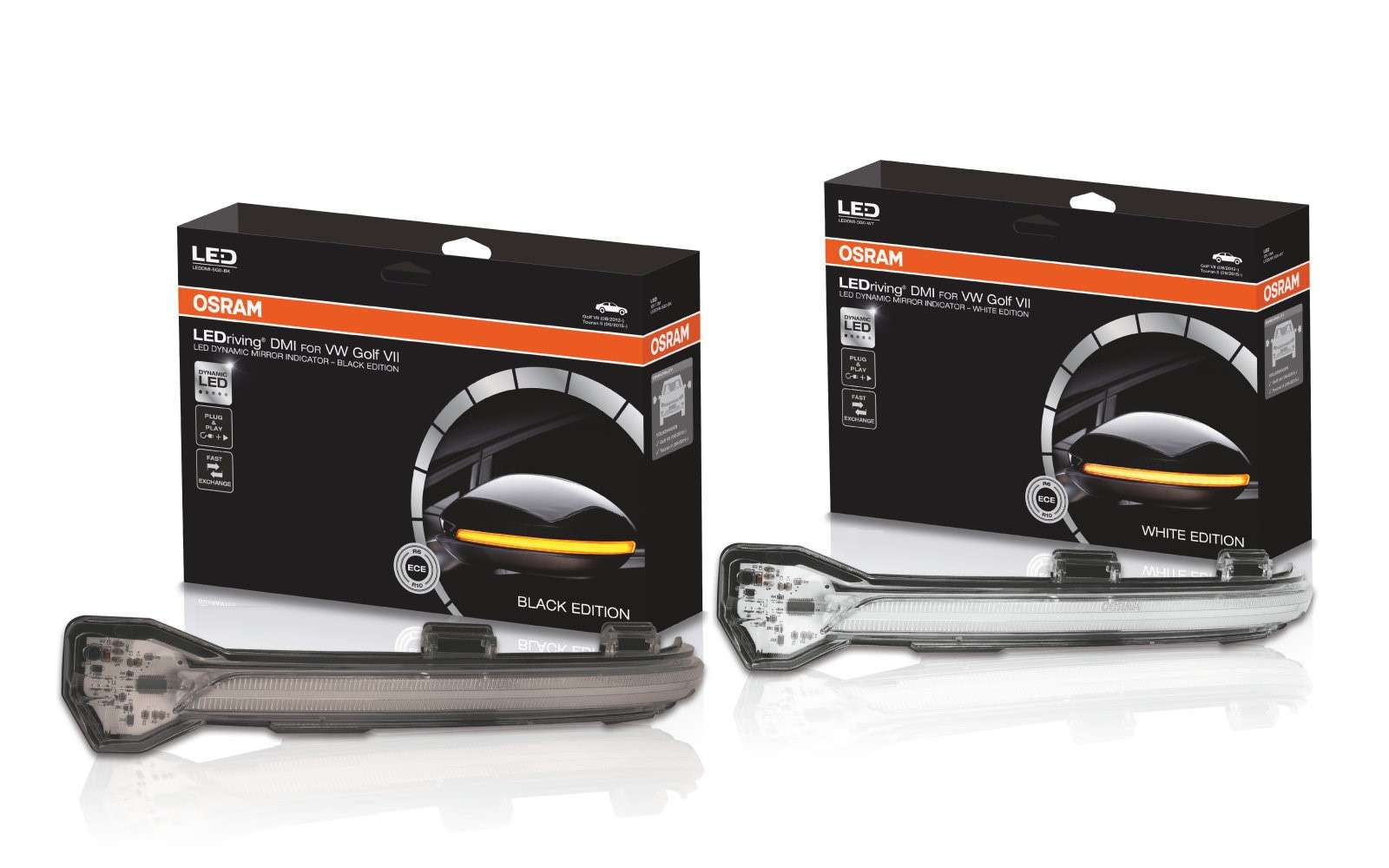 LEDRiving® Dynamische LED Spiegelblinker VW Golf VII - Black