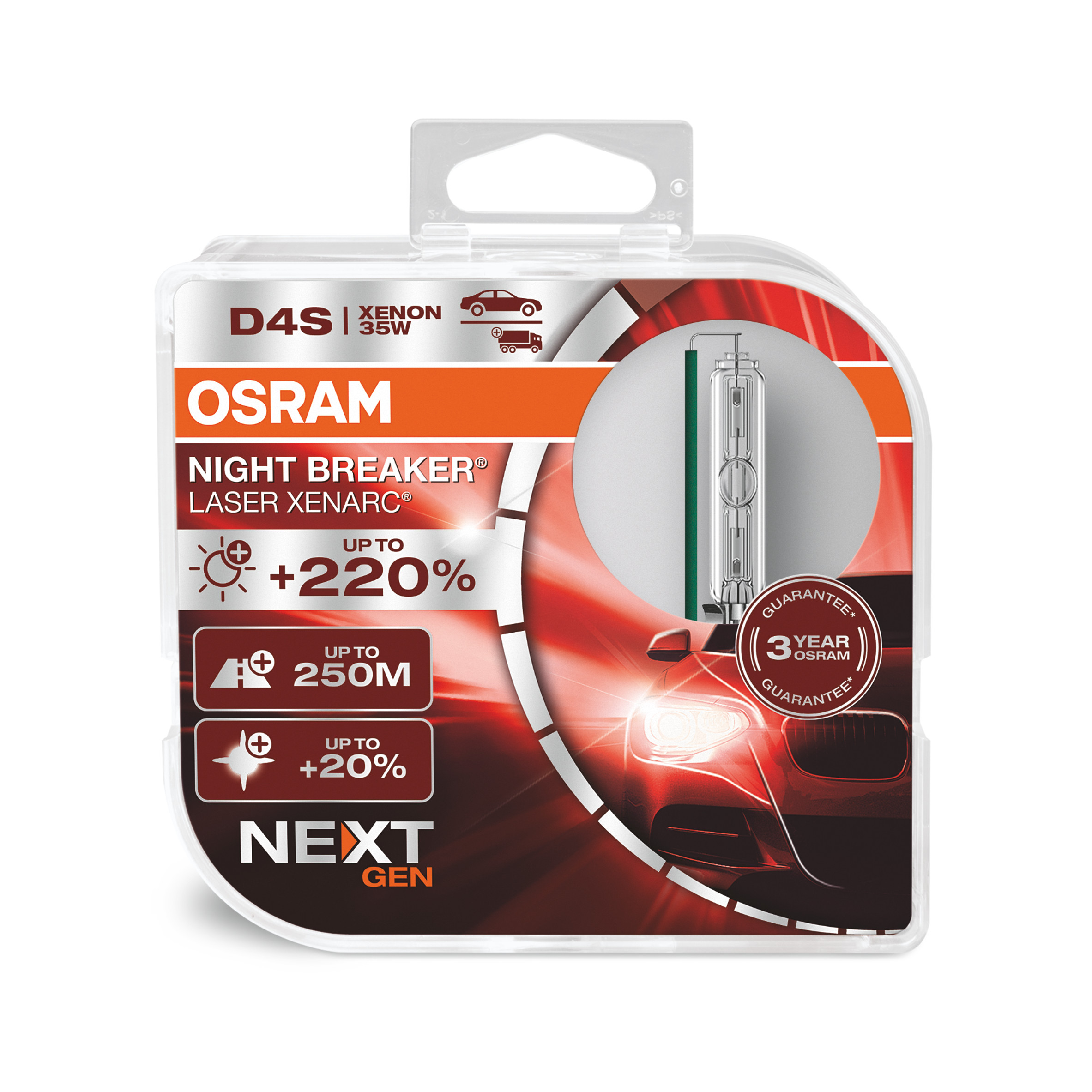 D4S 12/24V XENARC® NIGHT BREAKER® LASER +220%