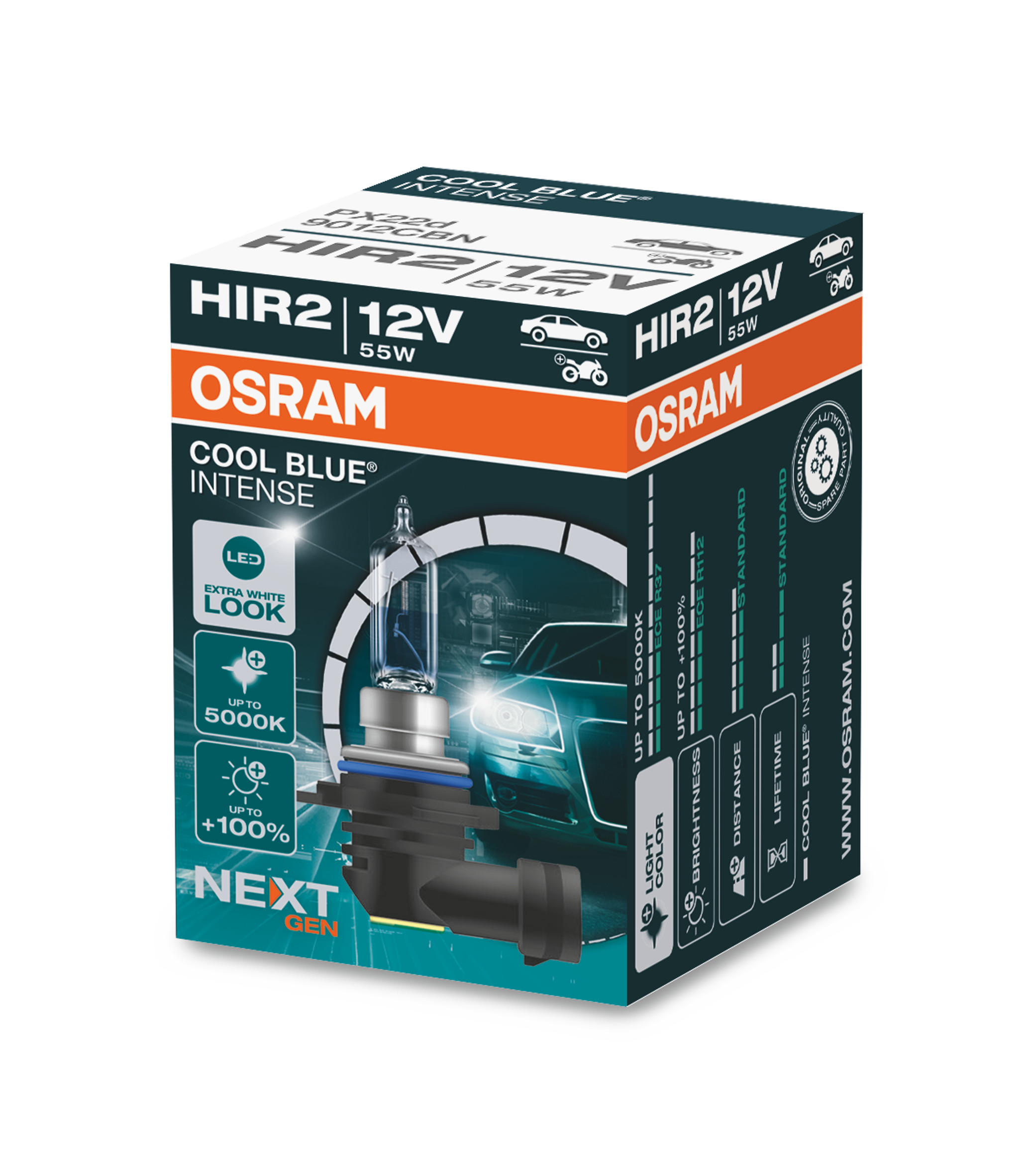 Osram HIR2 12V 55W PX22d Cool Blue Intense (1 Stk.)