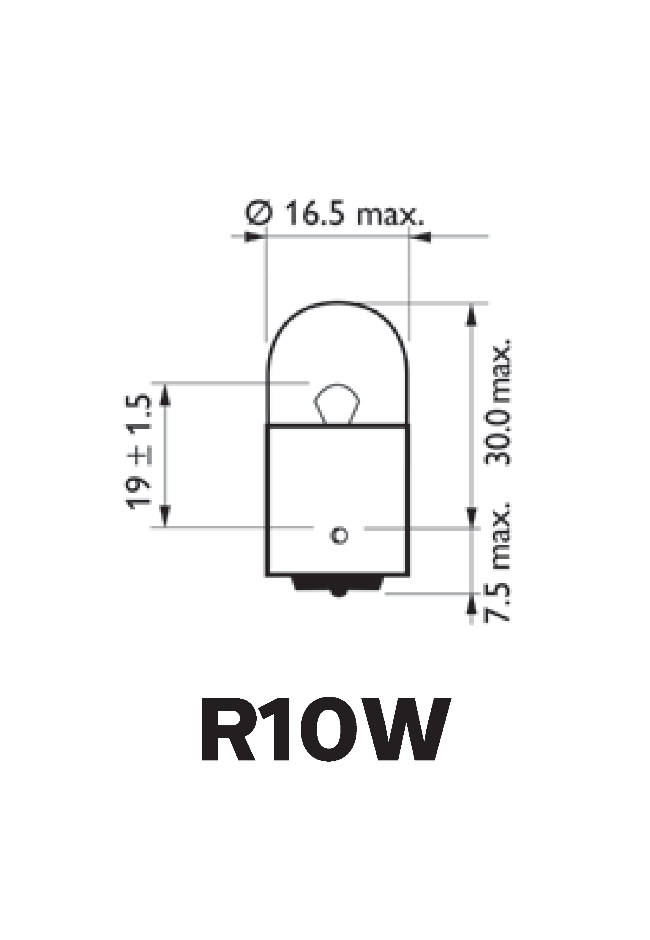 Philips R10W Standard 12814CP